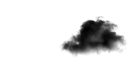 Clouds on white background.4k footage Video stock 152721540