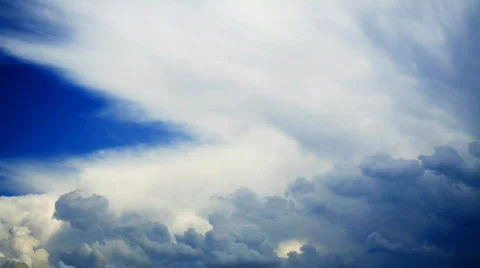 Clouds wind white Time lapse HD Stock Footage 581592