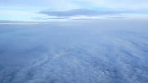 Clouds window air fly Stock Footage