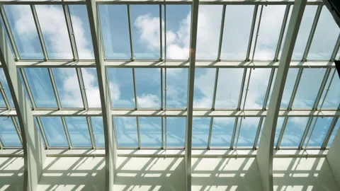 Clouds in the window Stock Footage 264479914