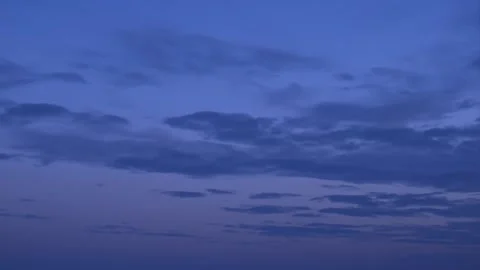 Clouds on a winter evening timelapse #11 Stock Footage 224632745