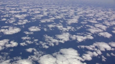 Cloudscape from 30,000 ft Stock Footage 47256764