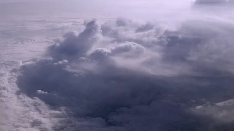 Cloudscape from above - flying over the clouds 스톡 동영상 93285872