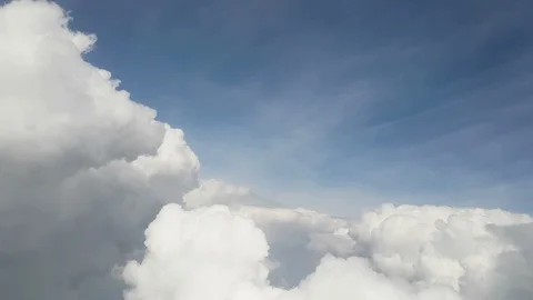 Cloudscape aerial view shot from airplane Vidéo 90195978