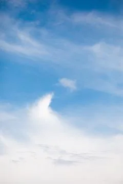 Cloudscape and blue sky at summer day Stock Photos