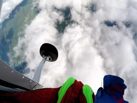 Cloudscape and Sky From Above Stock Footage 79734749