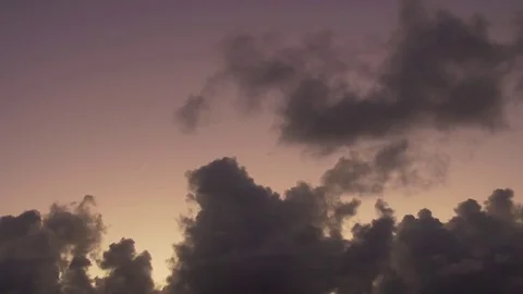 Cloudscape and sky during dusk Stock Footage 77803875