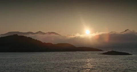 Cloudscape and time lapse in Lofoten Stock Footage 255644078