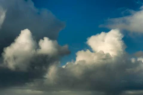 Cloudscape Background of brewing storm Stock Photos