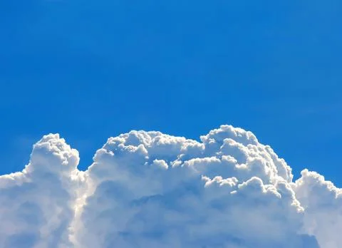 Cloudscape Background of cumulus clouds. Stock Photos