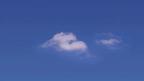 Cloudscape background, white clouds on the blue sky, timelapse Video stock 117731588