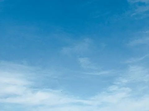 Cloudscape with blue sky and white clouds Stock Photos