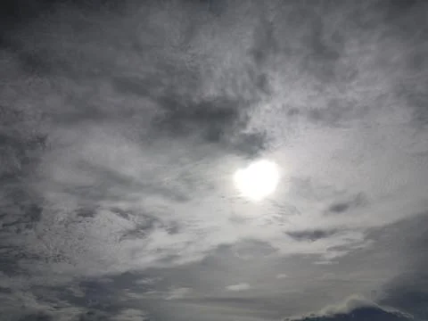 Cloudscape with blue sky and white clouds Stock Photos