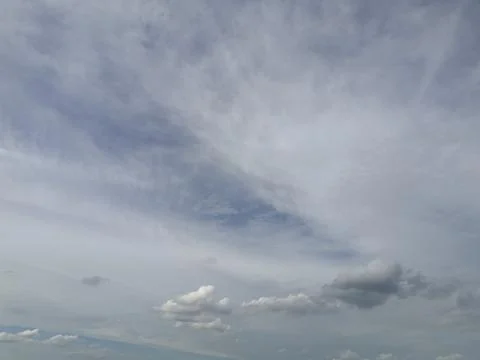 Cloudscape with blue sky and white clouds Stock Photos