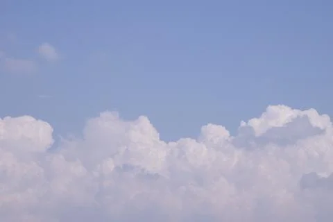 Cloudscape with blue sky and white clouds Stock Photos