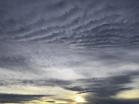 Cloudscape with blue sky and white clouds Stock Photos