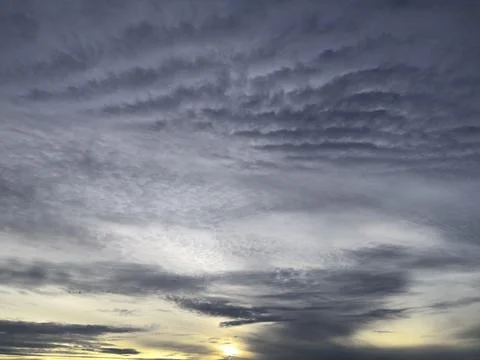 Cloudscape with blue sky and white clouds Stock Photos