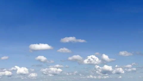 Cloudscape - Blue sky and white clouds Stock Photos