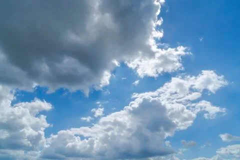 Cloudscape with blue sky for backgrounds Stock Photos