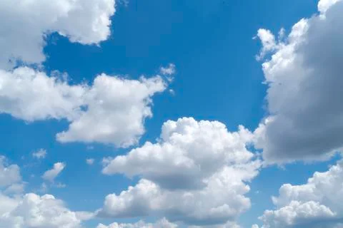 Cloudscape with blue sky for backgrounds Stock Photos