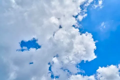Cloudscape with blue sky for backgrounds Stock Photos