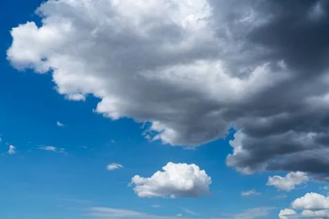 Cloudscape in the blue sky. Stock Photos