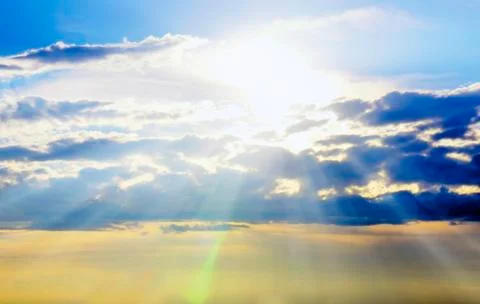 Cloudscape with bokeh Stock Photos