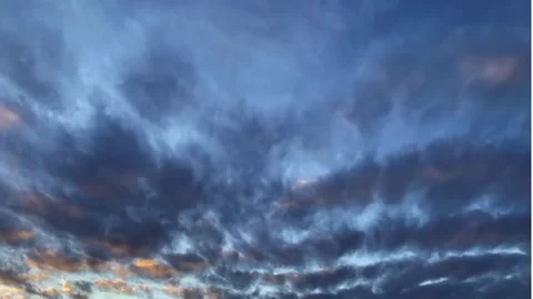 Cloudscape Chronicles: Moody Timelapse of Grey Cloudy Sky Stock Footage 271372396