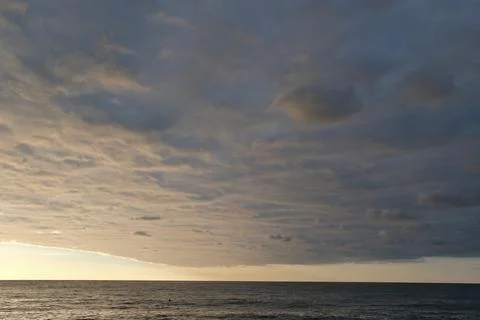 Cloudscape, Colored Clouds at Sunset. Stock-Fotos