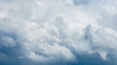 Cloudscape dark stormy clouds Timelapse Stock Footage 64296895