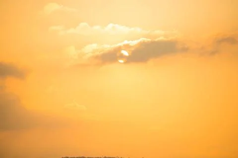 Cloudscape with dramatic sunset Cloudscape with bright sky and beautiful d... Stock Photos