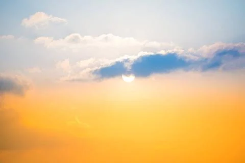 Cloudscape with dramatic sunset Cloudscape with bright sky and beautiful d... Stock Photos
