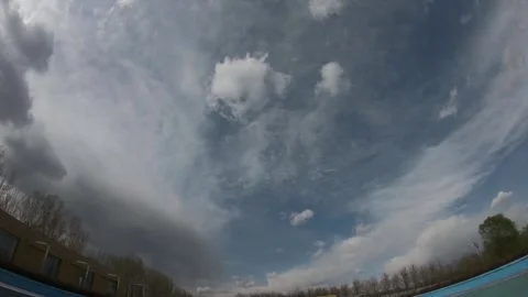 Cloudscape in fast action moving - Timelapse, 4K Stock-Footage 88305695