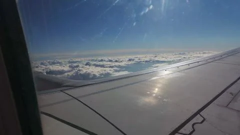 Cloudscape on Flight 3 Stock Photos