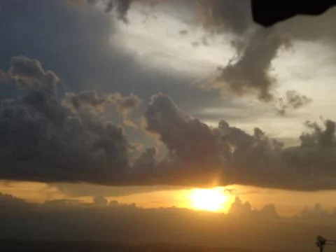 Cloudscape has been developing in gorgeous form. Stock Photos