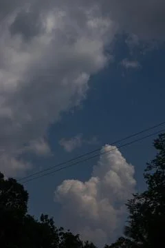 Cloudscape has been developing in gorgeous form Stock Photos