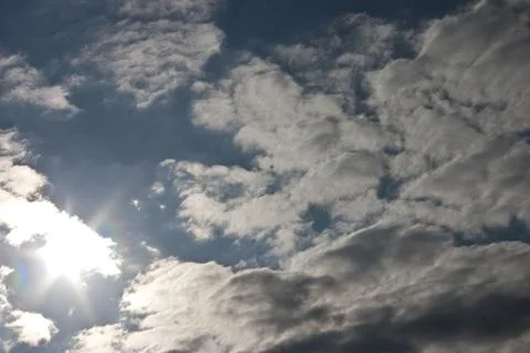 Cloudscape has been developing in gorgeous form. The vast blue sky and clouds sk Stock Photos