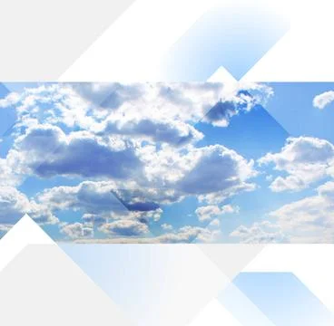Cloudscape hi-tech collage Cloudscape bright hi-tech collage Copyright: xZ... Stock Photos