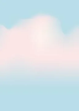 Cloudscape light blue sky white clouds, vector, isolated, template for baner イラスト素材