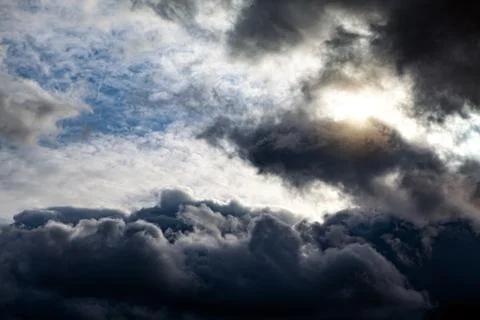 Cloudscape with a Light Фото