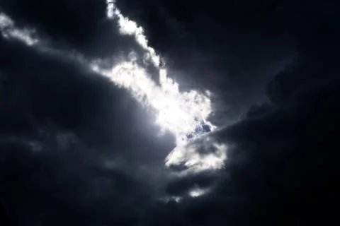 Cloudscape with a Light Foto stock