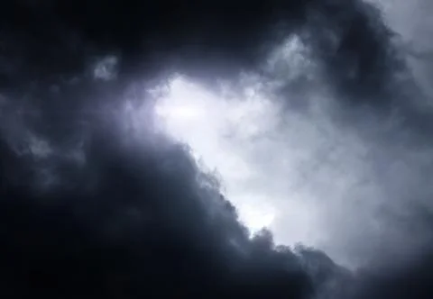 Cloudscape with a Light Stock Photos