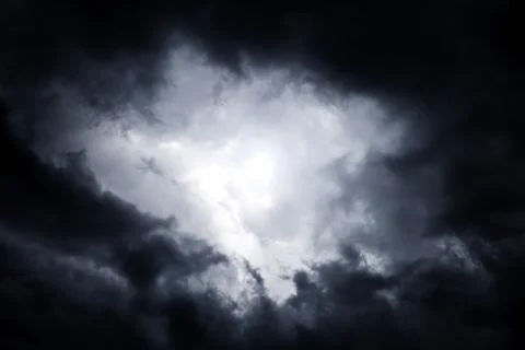Cloudscape with a Light Stock Photos