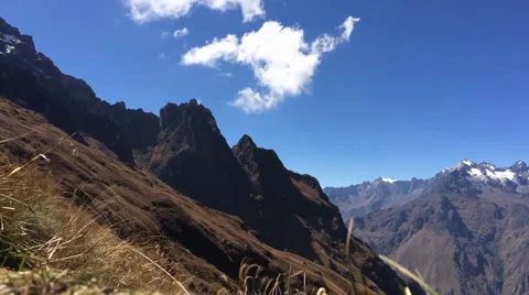 Cloudscape with mountains Vídeos de archivo 54125306