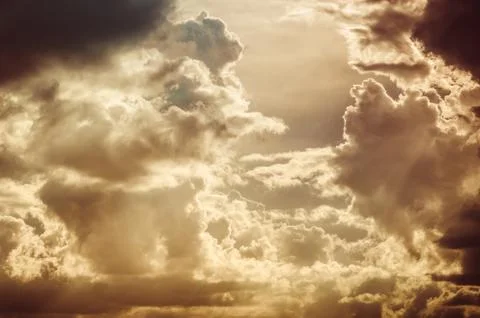 Cloudscape in the nature vintage Stock Photos