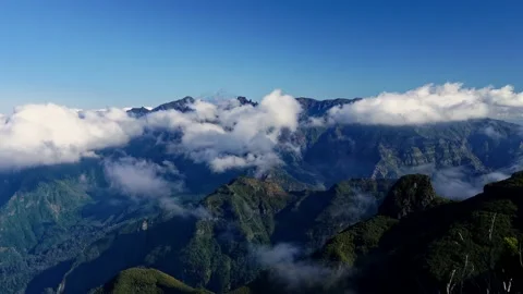 Cloudscape over Madeira Stock-Footage 237996837