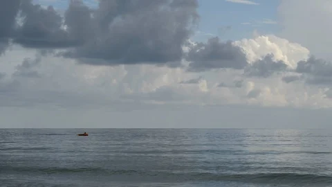 Cloudscape over the Sea - Bad Weather appearing - Captiva Island Florida Vidéo 94025757