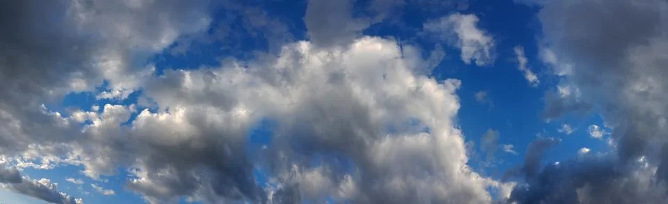 Cloudscape Panorama Background Stock Photos