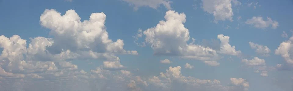 Cloudscape panorama Stock Photos