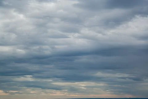 Cloudscape before rain background. Clouds pattern Stock Photos